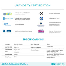 Load image into Gallery viewer, UV CARE Portable Air Purifier