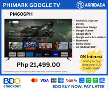 Load image into Gallery viewer, PHIMARK PM606PH02 50″ 4K UHD Android TV
