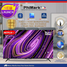 Load image into Gallery viewer, PHIMARK PM606PH02 50″ 4K UHD Android TV
